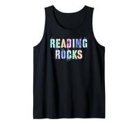Cute READING ROCKS Elementary Educational Rockstar Books es Camiseta sin Mangas