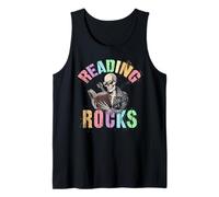 Cute READING ROCKS Kindergarten Educativo Rockstar USA Camiseta sin Mangas