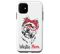 Cute Red Glasses Bandana Womens Girls Westie Mom Dog Lover Carcasa para iPhone 11
