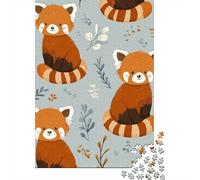 Cute Red Panda Pattern Puzzle 1000 Piezas, Rompecabezas Para Adultos, Rompecabezas Imposable, Rompecabezas Juego De Habilidad Para Toda La Familia, Rompecabezas Para Adultos, Rompecabezas 38x26cm/1000