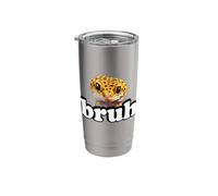 Cute Reptile Kids Boys Girls Bruh Leopard Gecko Lover Vaso térmico de acero inoxidable de doble pared