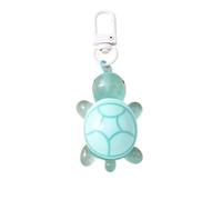 Cute Resin Simulated Tortoise Keychain Cartoon Animal Key Ring Pendant For Women Girl Handbag Decor DIY Jewelry para Llaves de casa y Mochilas(Dark Red)