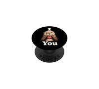 Cute River Otter Animal Heart Design Gifts PopSockets PopGrip Adhesivo