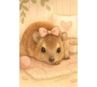 Cute Rock Hyrax Notebook - Kawaii Hyrax with Pink Bow Journal | Cozy Pastel Animal Writing Book | Soft Cottagecore Critter Notebook | Lined ... | School Notebook for Kids, Teens & Adults