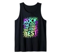 Cute Rock The Test DA LO Mejor DE TI como Profesor de música y Banda Camiseta sin Mangas
