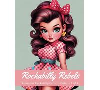 Cute Rockabilly Girl: A Vintage Coloring Adventure