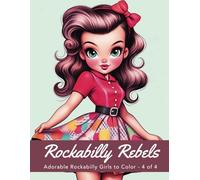 Cute Rockabilly Girls: A Vintage Coloring Adventure