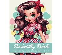 Cute Rockabilly Girls: A Vintage Coloring Adventure
