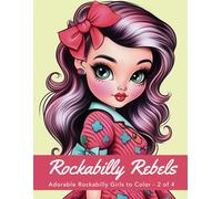 Cute Rockabilly Girls: A Vintage Coloring Adventure