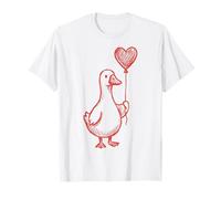 Cute Romantic Goose Heart Love Camiseta