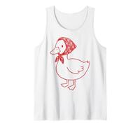 Cute Romantic Goose Heart Love Camiseta sin Mangas