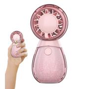 Cute Round Handheld Mini Fan - 3-Speed Rechargeable | Portable Desktop Fan