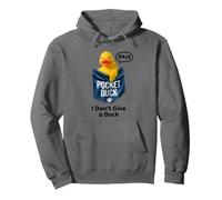 Cute Rubber Duck In Pocket, Funny Duck I Don't Give a Duck Sudadera con Capucha