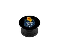 Cute Rubber Duck In Pocket Shirt Funny Pocket Duck Graphic PopSockets PopGrip Adhesivo
