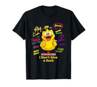 Cute Rubber Duck Quotes, Funny Duck I Don't Give a Duck Camiseta