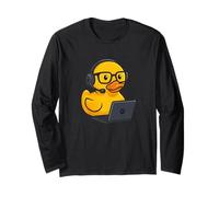 Cute Rubber Duck Tech Support IT Specialist Geek Humor Manga Larga