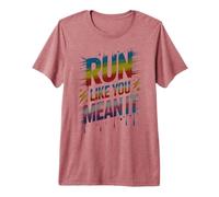 Cute Run Like You Mean IT Let Games Begin Field Day Maratón Camiseta Premium