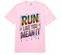 Cute Run Like You Mean IT Let Games Begin Field Day Maratón Comfort Colors Adult Heavyweight T-Shirt