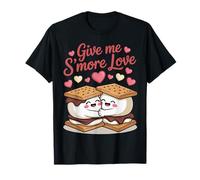 Cute S’More Couple Give Me S’More Love Pun Food Humor Camiseta