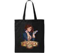 Cute Sad Girl Art - Bolsa de algodón ecológico natural, color negro, Black, Talla única