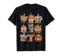 Cute Safari Zoo Animals Bubble Gum Birthday Party Squad Camiseta