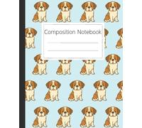 Cute Saint Bernard Pattern Composition Notebook: A Sweet and Simple Journal for Dog Lovers, Students, and Everyday Note Taking