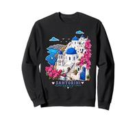 Cute Santorini Island Greek Village Grecia Viajes Vacaciones Sudadera