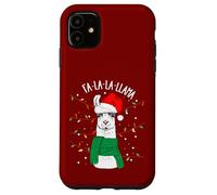 Cute Sarcastic Christmas Llama Outfit Graphic Design Style Carcasa para iPhone 11