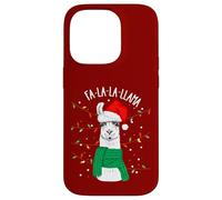 Cute Sarcastic Christmas Llama Outfit Graphic Design Style Carcasa para iPhone 14 Pro