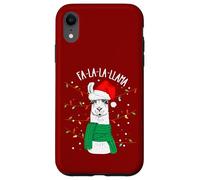 Cute Sarcastic Christmas Llama Outfit Graphic Design Style Carcasa para iPhone XR