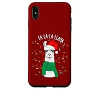 Cute Sarcastic Christmas Llama Outfit Graphic Design Style Carcasa para iPhone XS MAX