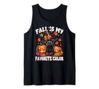 Cute Schnauzer Halloween Pumpkin Fall Is My Favorite Color Camiseta sin Mangas