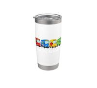 Cute School Bus Ready to Learn Back to School Day Vaso térmico de acero inoxidable de doble pared