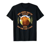 Cute Scottish Highland Cow - Bad Hair Don´t Care Camiseta