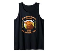 Cute Scottish Highland Cow - Bad Hair Don´t Care Camiseta sin Mangas