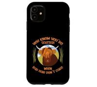 Cute Scottish Highland Cow - Bad Hair Don´t Care Carcasa para iPhone 11