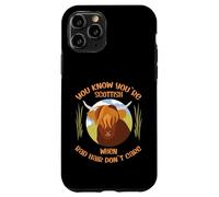 Cute Scottish Highland Cow - Bad Hair Don´t Care Carcasa para iPhone 11 Pro