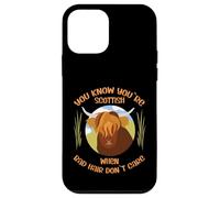 Cute Scottish Highland Cow - Bad Hair Don´t Care Carcasa para iPhone 12 Mini