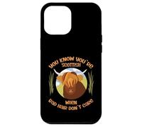 Cute Scottish Highland Cow - Bad Hair Don´t Care Carcasa para iPhone 12 Pro MAX