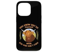 Cute Scottish Highland Cow - Bad Hair Don´t Care Carcasa para iPhone 13 Pro