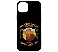Cute Scottish Highland Cow - Bad Hair Don´t Care Carcasa para iPhone 14 Plus
