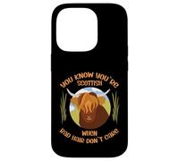 Cute Scottish Highland Cow - Bad Hair Don´t Care Carcasa para iPhone 14 Pro