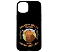 Cute Scottish Highland Cow - Bad Hair Don´t Care Carcasa para iPhone 15 Plus