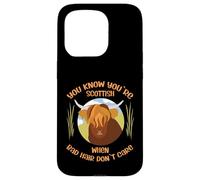 Cute Scottish Highland Cow - Bad Hair Don´t Care Carcasa para iPhone 15 Pro
