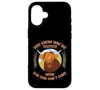 Cute Scottish Highland Cow - Bad Hair Don´t Care Carcasa para iPhone 16