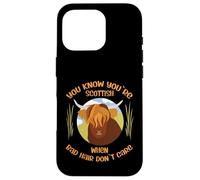 Cute Scottish Highland Cow - Bad Hair Don´t Care Carcasa para iPhone 16 Pro