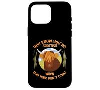 Cute Scottish Highland Cow - Bad Hair Don´t Care Carcasa para iPhone 16 Pro MAX