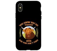 Cute Scottish Highland Cow - Bad Hair Don´t Care Carcasa para iPhone X/XS