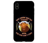 Cute Scottish Highland Cow - Bad Hair Don´t Care Carcasa para iPhone XS MAX