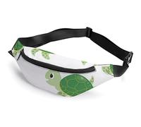 Cute Sea Turtle Farm Animals Faces Fanny Pack, Adult Kids Sport Riñonera para Hombres y Mujeres